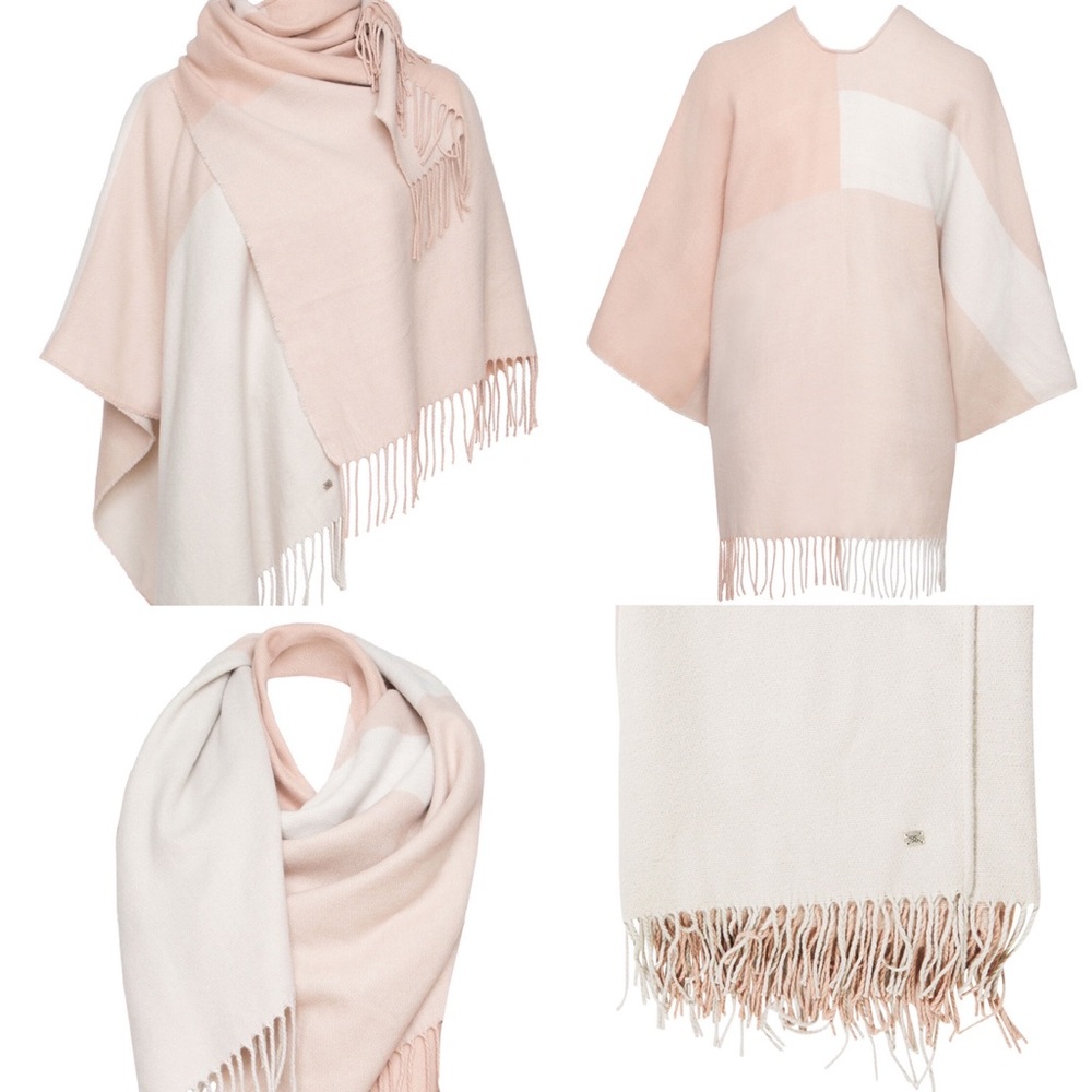 Woven Scarfigan with fringe